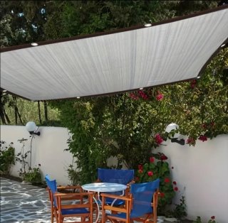 Toldo Vela Malla Sombra Rectangular 3X4 Gris