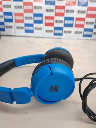 Auriculares estéreo con cable y micrófono plegables