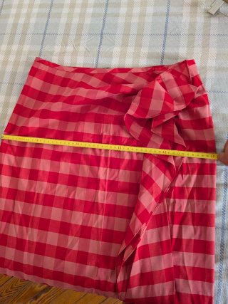 Falda a cuadros Zara L