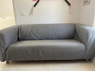 Sofá Ikea Gris Tela