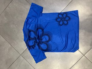 Maglia real madrid Blu con Fiori