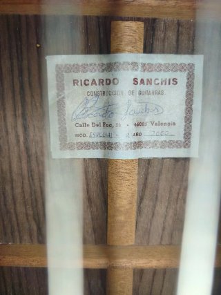 Guitarra Ricardo Sanchís Carpio