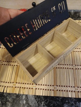 Caja de madera para infusiones Bistro Kitchen
