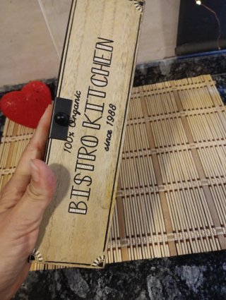 Caja de madera para infusiones Bistro Kitchen