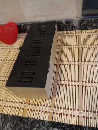 Caja de madera para infusiones Bistro Kitchen