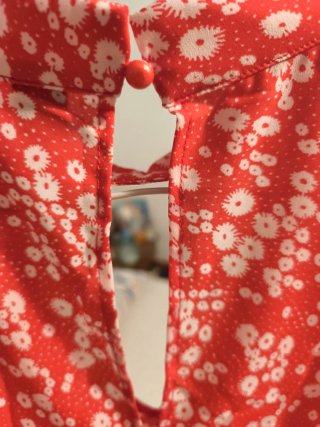 Vestido halter estampado floral