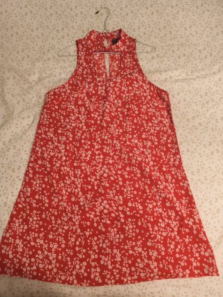 Vestido halter estampado floral