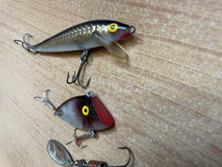 Lote señuelos de Pesca antiguos Vintage