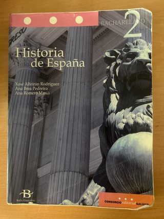 Historia de España segundo curso de Bacharelato