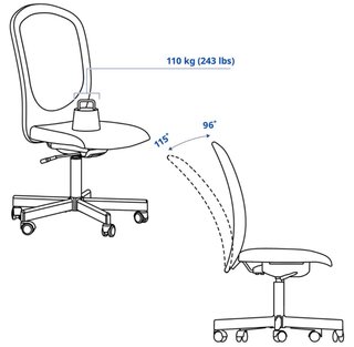 Silla escritorio IKEA Flintan