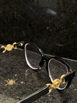 Gafas Versace Negras y Doradas