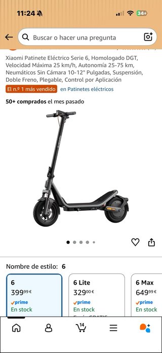 Patinete Eléctrico xiaomi NO HAGO ENVIOS