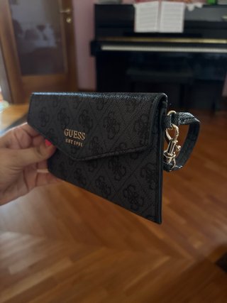 Portafoglio Guess donna nero/grigio
