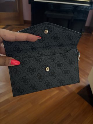 Portafoglio Guess donna nero/grigio