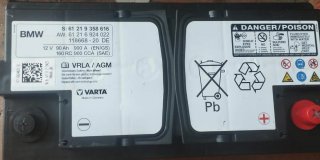 Batería Coche BMW 90Ah 900A VRLA AGM