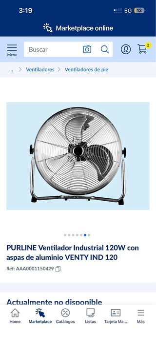 Ventilador Industrial Purline 120W