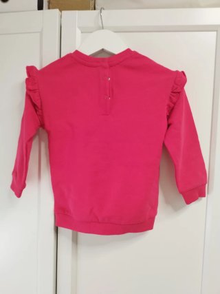 Jersey niña fucsia con volantes