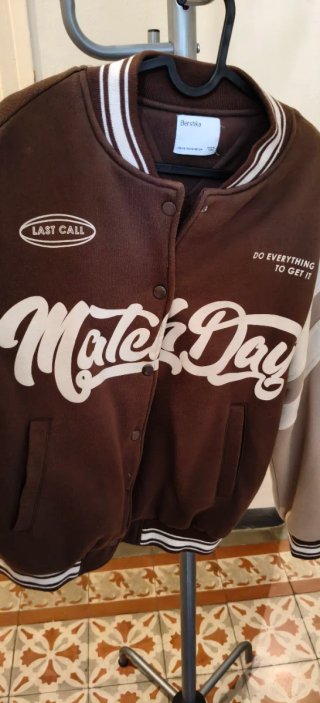 Chaqueta Varsity Bershka Match Day XS
