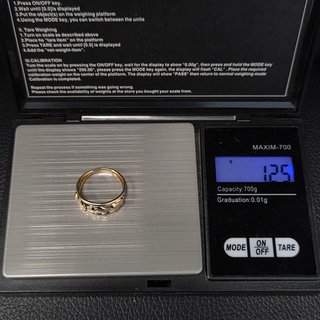 Anillo Elefantes Oro Combinado 18k. Peso: 1.25 g
