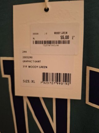 Camiseta Gant Verde Talla XL