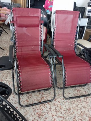 2 Hamacas Tumbonas Plegables