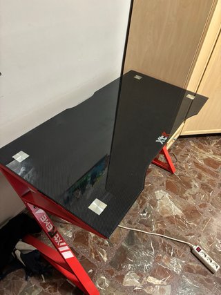 Mesa Gaming XTR Negra Fibra de Carbono
