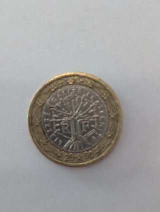 Moneda de un euro francesa año 2000