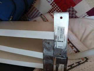 Baldas Ikea blancas y metal
