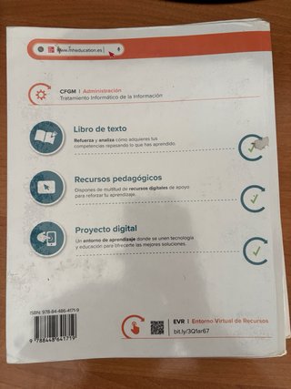 Pack libros de Gestión administrativa grado medio.