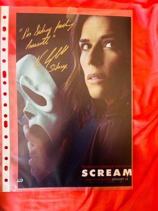 Fotografía firmada por Neve Campbell Scream