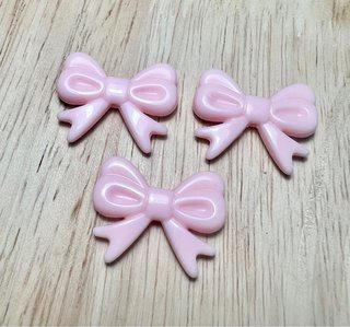 3 Laços Rosa 26mm para artesanato