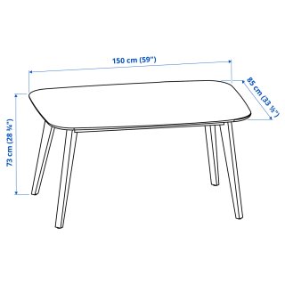 Comedor Blanco Ikea NORDMYRA