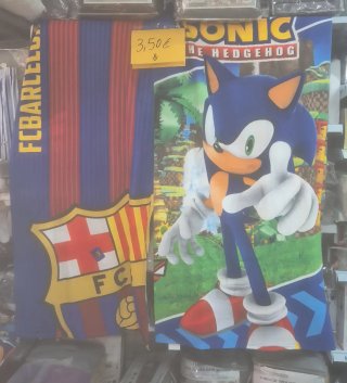 Toalla FC Barcelona y Sonic