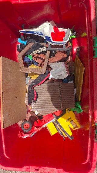 Lote Playmobil Vintage Con Baúl (Entrega Hoy)