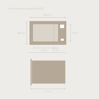 Microondas integrable 25L nuevo EVVO