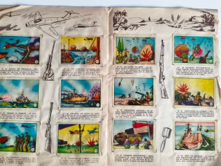 Antiguo Álbum de cromos La Guerra en Egipto Ferma
