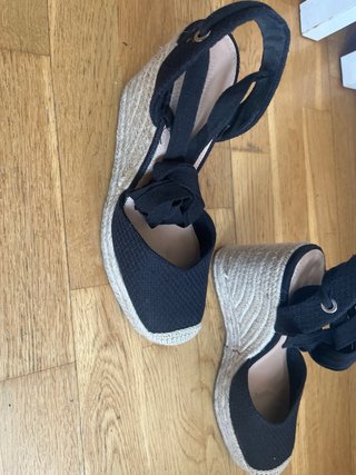 Sandalias cuña esparto Stradivarius talla 41