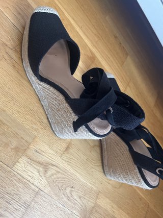 Sandalias cuña esparto Stradivarius talla 41