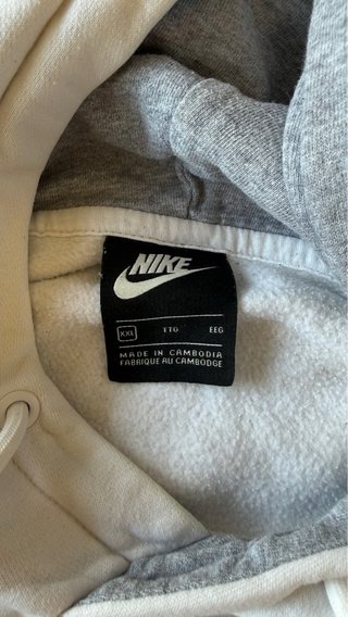 Felpa Nike Air Bianca con Cappuccio Taglia XXL