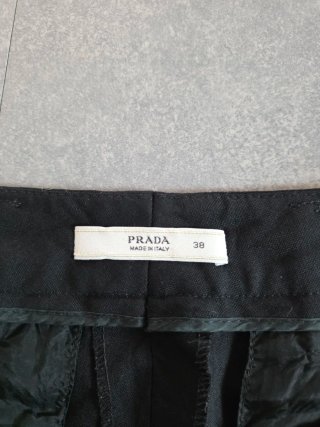 Pantaloni Prada Neri Cropped Taglia 36