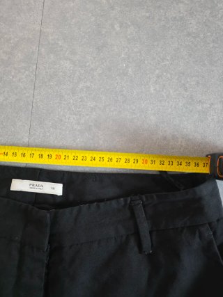 Pantaloni Prada Neri Cropped Taglia 36