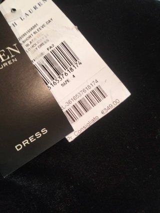 Vestito Ralph Lauren nero taglia S