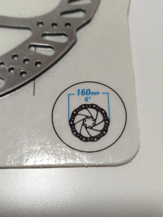 Disco Freno Btwin 160mm