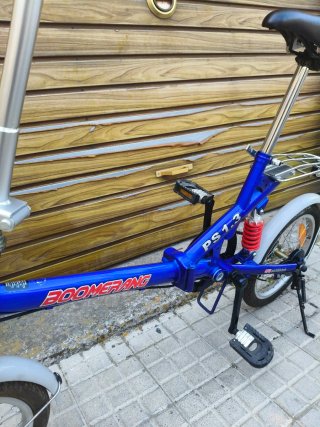 Bicicletas plegables azules