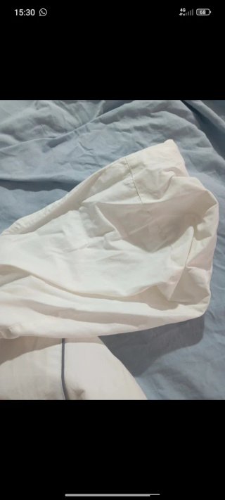 Chaqueta impermeable unisex blanca