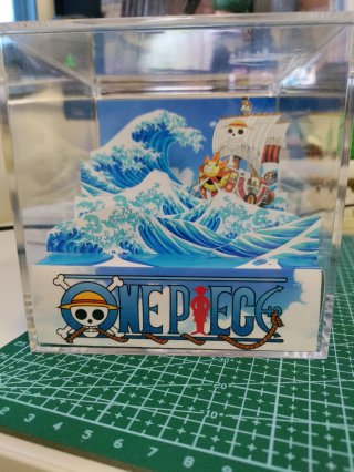 Diorama Cubo One Piece Anime Barco Pirata