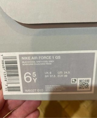Nike Air Force 1 Negras y Grises