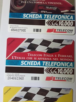 8 Schede Telefoniche nuove Telecom Scuderia Ferrar