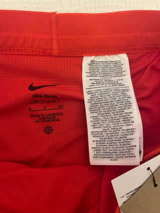 Pantaloncini Nike Running Rossi Tg. S