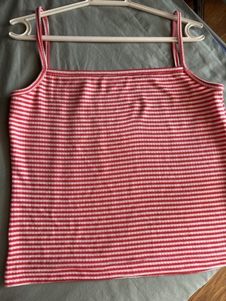 Camiseta de tirantes a rayas
